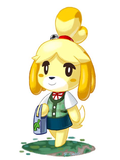 Isabelle By Rongs1234 D7wx7tg Isabelle Animal Crossing Fan Art