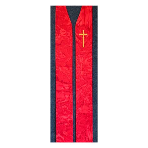 Red Stoles Clergy Stoles Pastor Stoles — Carrot Top Studio