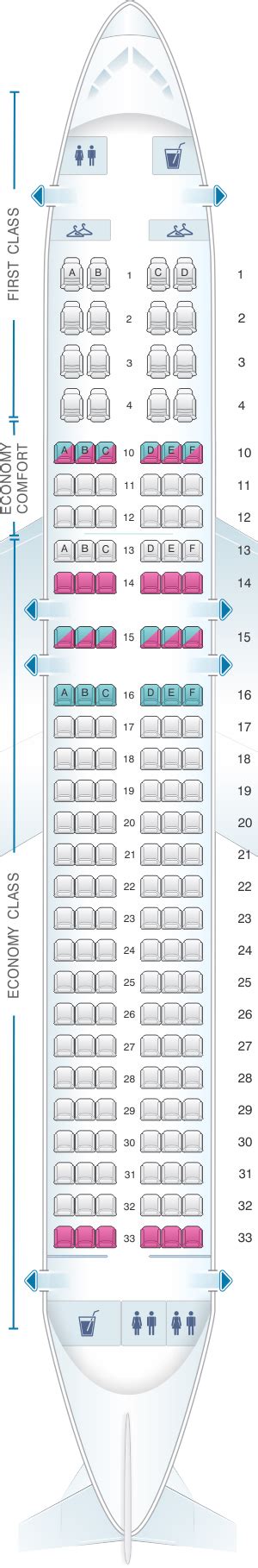 Seat Map Delta Air Lines Airbus A320 200 32k Seatmaestro