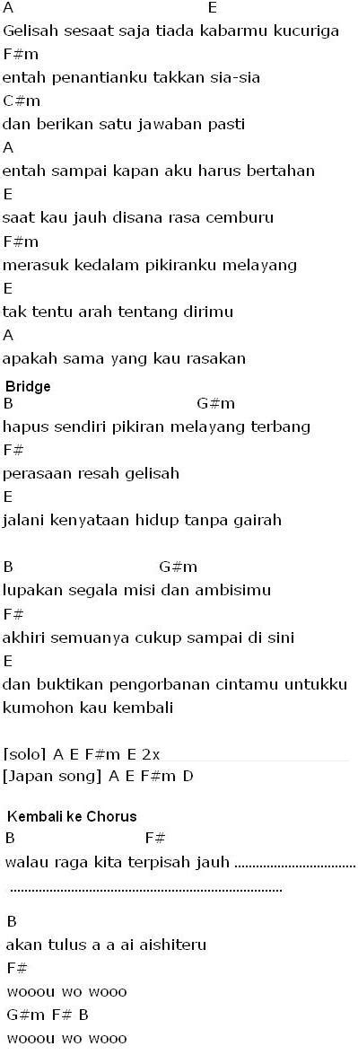 Chord kunci gitar tahan rindu early summer. Chord Gitar dan Lirik Lagu Aishiteru (Menunggumu)-Zivilia ...