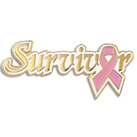 Pinmarts Breast Cancer Survivor Pink Awareness Ribbon Enamel Lapel Pin 1 18 Ebay