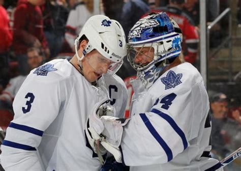 Phanny And Reims Dion Phaneuf James Reimer Reims Toronto Maple Leafs