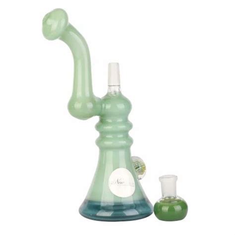 Newzenx Green Glass Smoking Pipe Oil Rigs Bubbler 7 Inch At Rs 550