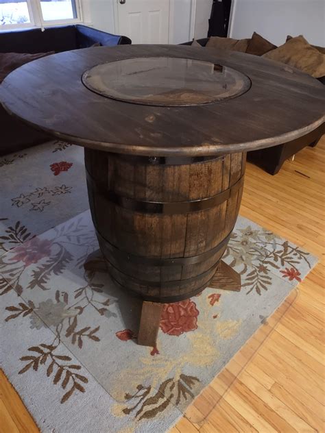 Bourbon Whiskey Barrel Table Home And Garden Bourbon Barrels