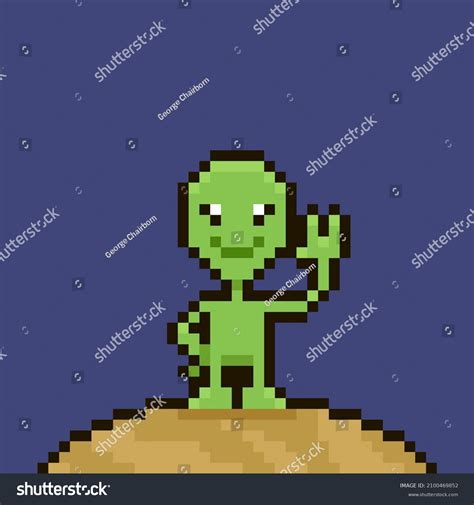 Alien Pixel Art Images Stock Photos And Vectors Shutterstock