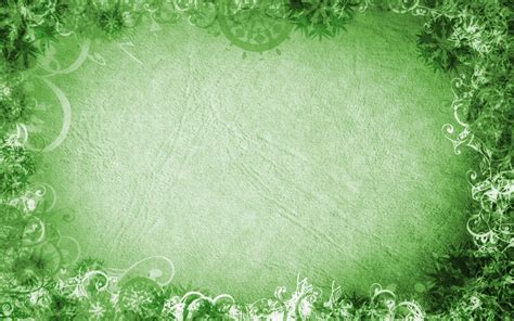 Green Swirls Border Background For Powerpoint Border And Frame Ppt