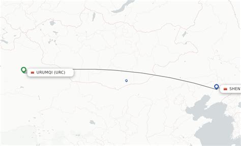 Direct Non Stop Flights From Urumqi To Shenyang Schedules