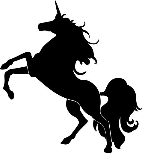 Unicorn Silhouette Clip Art At Getdrawings Free Download