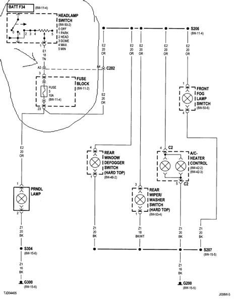 2000 Jeep Wrangler Tail Light Wiring Diagram Wiring Diagram