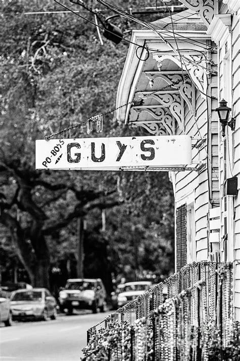 Uptown Po Boys Bw Photograph By Scott Pellegrin Pixels