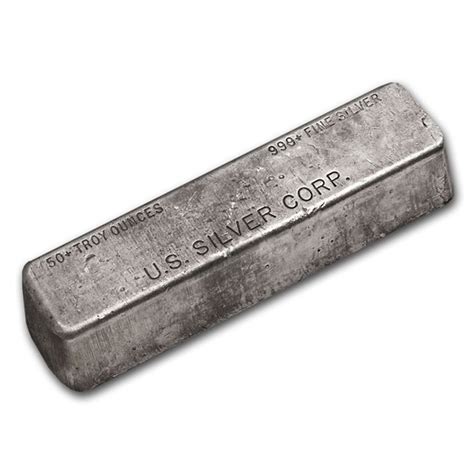 Buy 50 Oz Silver Bar Us Silver Corporation Apmex