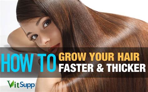 To grow thicker hair, all you need to do is take some coconut oil in a bowl and heat till it is warm. How to Grow Hair Faster and Thicker with Home Remedies ...