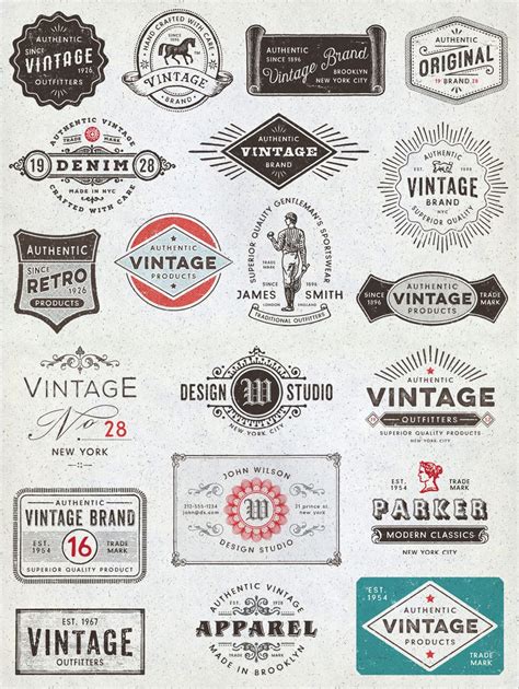 Vintage Logo Design Kit With Bonus Vintage Logo Design Vintage Logo