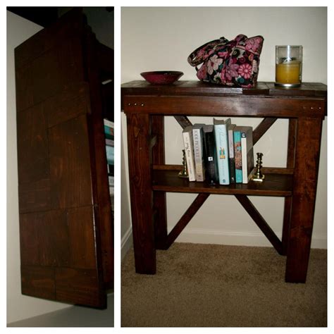Entry Way Table Made With Scrap Wood Scrap Wood Projects Apartment
