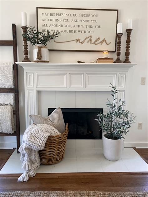 How To Create A Lovely Spring Mantel In 10 Minutes She Gave It A Go