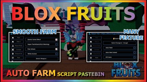 Blox Fruits Script Pastebin Update Auto Farm Auto Raid Auto
