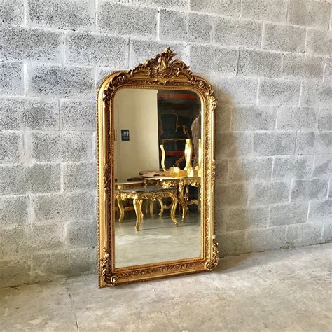 Reserved French Mirror French Baroque Mirror Rococo Mirror Antique Mirror 5 Feet Tall Gold Leaf
