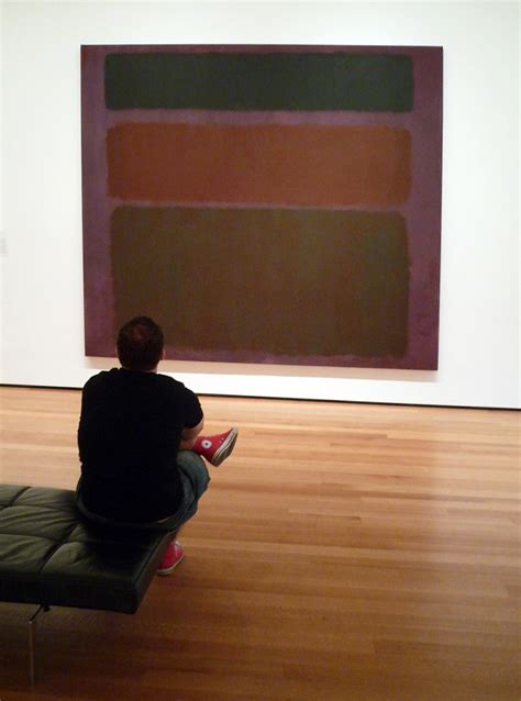 Mark Rothko No 16 Red Brown And Black With Viewer Flickr