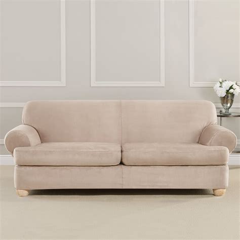 Sure Fit Ultimate Heavyweight Stretch Suede T Cushion Sofa Slipcover And Reviews Wayfair