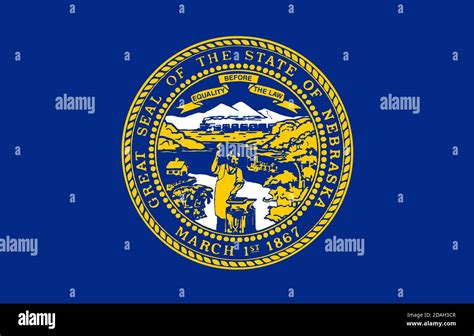 Flag Of Usa State Nebraska Stock Vector Image And Art Alamy