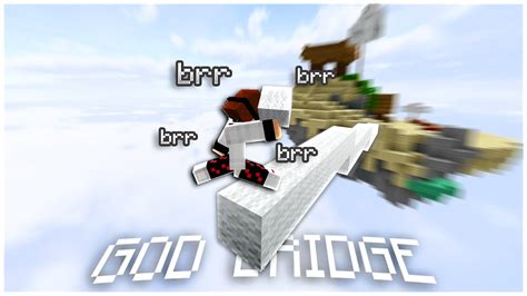 God Bridging In Hypixel Bedwars Drag Clicking Youtube