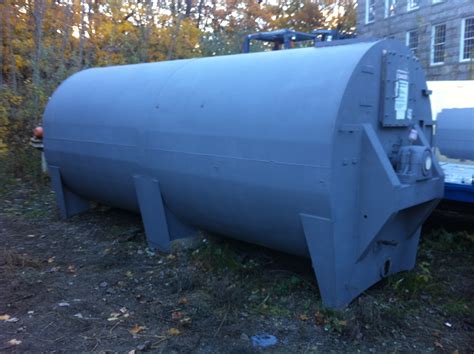 4000 Gallon 40000 Lb Steel Jacketed Sanitary Agitated Horizontal Tank
