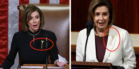 Nancy Pelosi Again Wore Her Liberty Brooch During Announcement