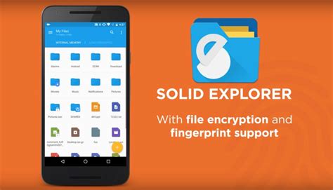 Solid Explorer File Manager Update File Encryption Fingerprint