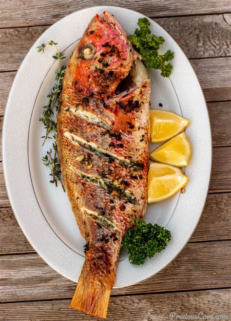 It may be found in garbage cans during summer, fall, or winter. Grilled Whole Red Snapper (Oven Grilled) | Precious Core