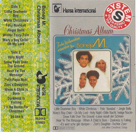 Boney M Christmas Album 1981 Cassette Discogs