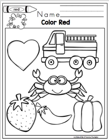 Learning Colors ~ Preschool Printables