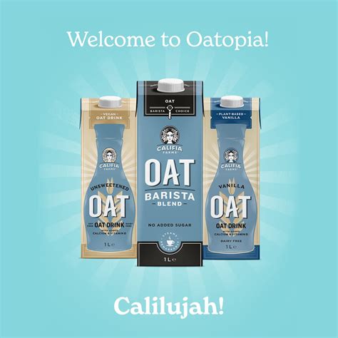 Califia Farms Oat Barista Blend X Litre Vegan No Added Sugar