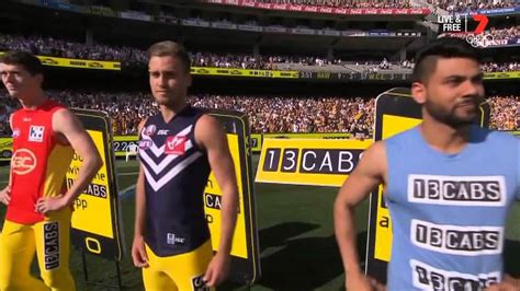 2015 13cabs Afl Grand Final Half Time Sprint Final Youtube
