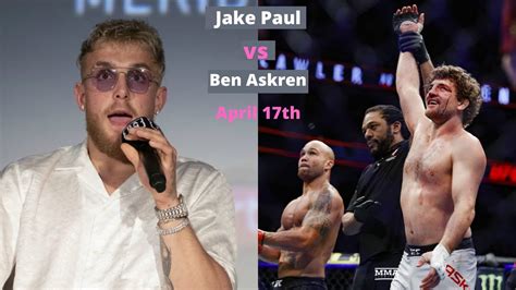 Jake Paul Vs Ben Askren Official Boxing Fight Jake Paul Talks About The