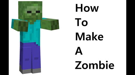 How To Make A Paper Zombie Minecraft Paper Toy Easy To Make