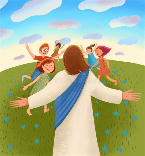 Jesus Children Stock Illustrations 4460 Jesus Children Stock