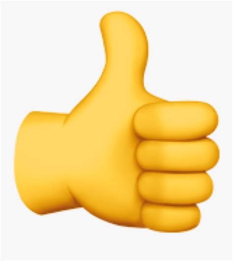 Transparent Thumb Up Emoji Png Thumbs Up Apple Emoji