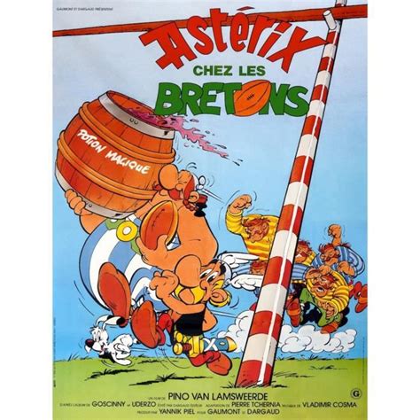 Astérix Et Obélix Chez Les Bretons Film - ASTERIX CHEZ LES BRETONS reproduction affiche de cinéma en 60x80cm