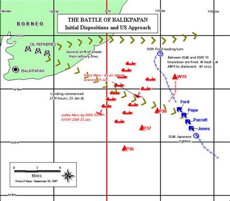 The Battle Of Balikpapan January 24 1942 Balikpapan Anchorage