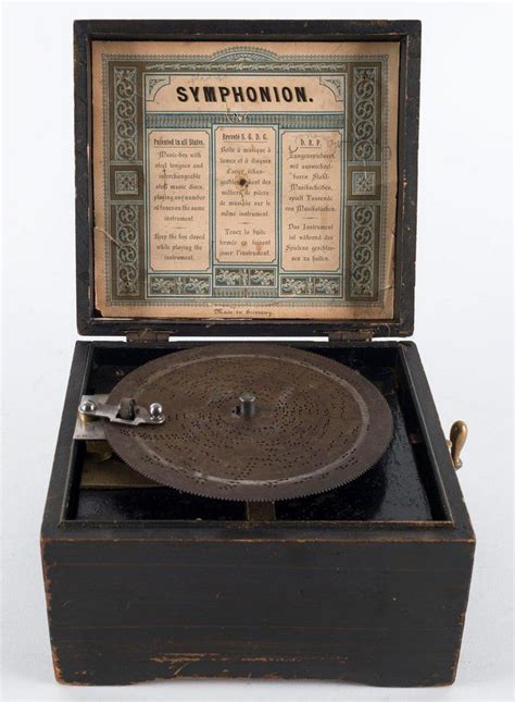 Cuckoo clock music box mechanical movement song unknown nos german. Symphonion German clockwork music box with metal playing disc… - Musical Boxes & Automata ...