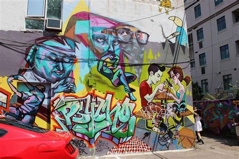 Toronto Street Art In Graffiti Alley Justin Plus Lauren
