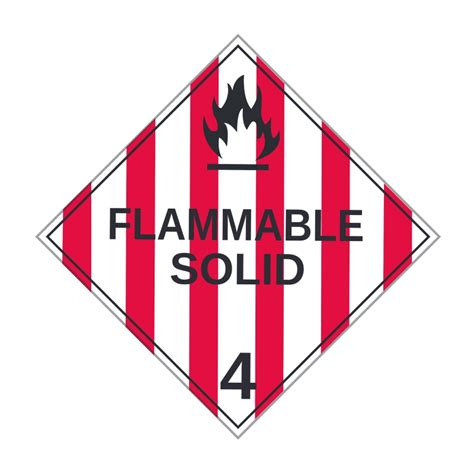 Class Flammable Solid Label Lk Printing