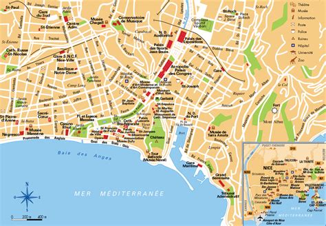Nice Kaart Interactieve En Gedetailleerde Plattegronden Van Nice