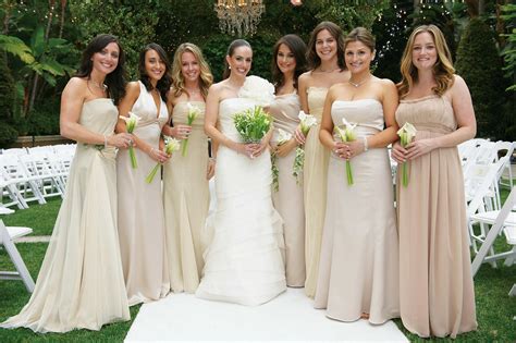 Mismatched Bridesmaid Dresses Mismatched Bridesmaid Gowns Inside Weddings