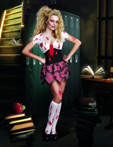 Womens Zombie Costume Schoolgirl Scary By Dreamgirl