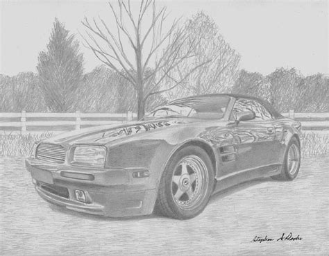 It looks like you're using artstation from europe. 1993 Aston Martin Wide-body Volante Sports Car Art Print ...