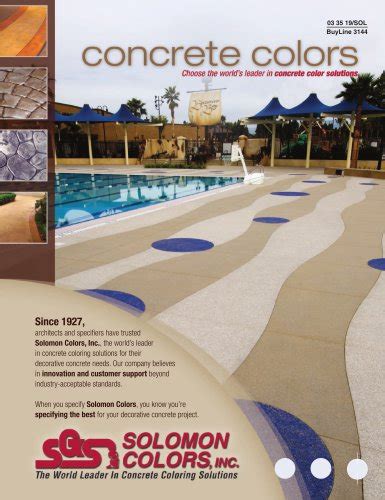 Solomon Concrete Colors Solomon Colors Pdf Catalogs Documentation