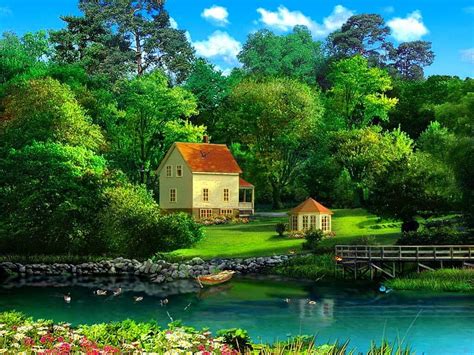 1920x1080px 1080p Free Download Peaceful Place Shore House