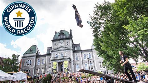 Circus Acrobats Set Guinness World Record For The Most Consecutive Back Flips On A Teeterboard