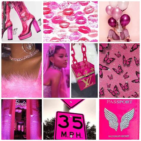Hot Pink Collage Kit Pink Collage Kit Baddie Aesthetic Pink Etsy